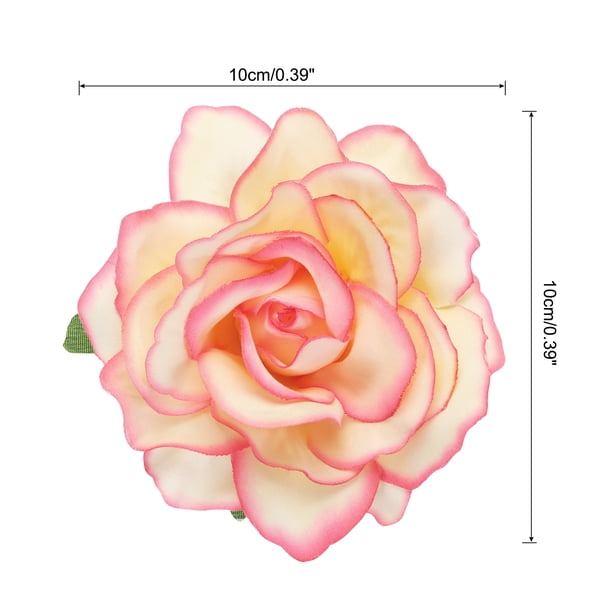 30 Pcs Rose Flower Hair Clips 4 Inch Flower Hair Pins for  display picture 1