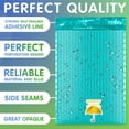 thumbnail image 3 of Teal Poly Bubble Mailers, Waterproof Self-Seal, 200 Count, 6.5 x 9 in, 3 of 8