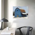 thumbnail image 4 of COMIO  Rustic Farmhouse Wall Art Blue Barn Wall Decor Bathroom Poster Country Barn Canvas Prints Farm Old Barn Wall Art for Bedroom Living Dining Room, 4 of 5