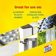 S.O.S Steel Wool Dish Scrubber Pads, 18 Pack