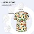 thumbnail image 5 of Rocae Lemon Fruits Vegetables for Breathable Men's Baseball T-Shirt Fashionable Casual Baseball Jersey, Moisture-wicking Sportswear 4X-Large, 5 of 9