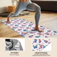 thumbnail image 4 of 70x26 Inch Yoga Towel, Sweat Absorbent Non-Slip Mat for Hot Yoga, Pilates & Fitness,Butterfly Floral Dot White Pattern, 4 of 5