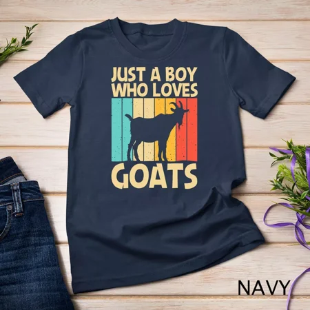 Cool Goat Design For Boys Kids Goat Farmer Farming Lovers T-Shirt Unisex T-shirt, Unisex Up To Sizes 4XL