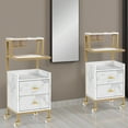thumbnail image 5 of BarberPub Utility Cart with Storage Drawer and Tool Holders, Trolley Cart with Lockable Wheel, 5 of 10
