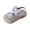 Silver, variant on Ymyiu Baby Sandals Girl Girl's Dress Flat Sandals Sparkly Rhinestone Summer Open Toe Teens Slides Size 8 (Pink,Toddler 8)