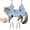 Blue, variant on Supet Cat Grooming Hammock Harness, Adjustable Breathable Sling with Secure Restraint for Nail Trimming, Bathing & Cleaning