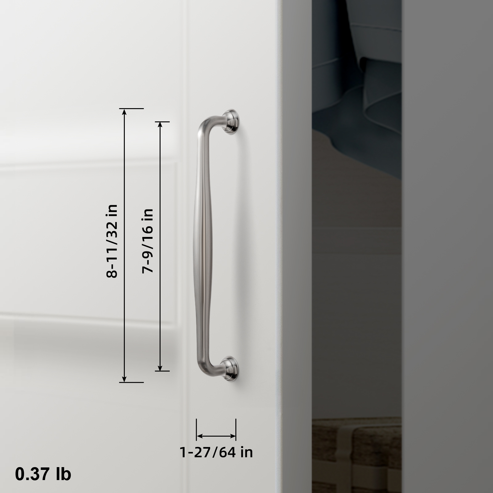 Goo-Ki 12 Pack 7.6'' Center to Center Vintage Satin Nickel Cabinet Pulls, Sleek Zinc Alloy Cabinet Handles for Classic Furniture Drawer Hardware