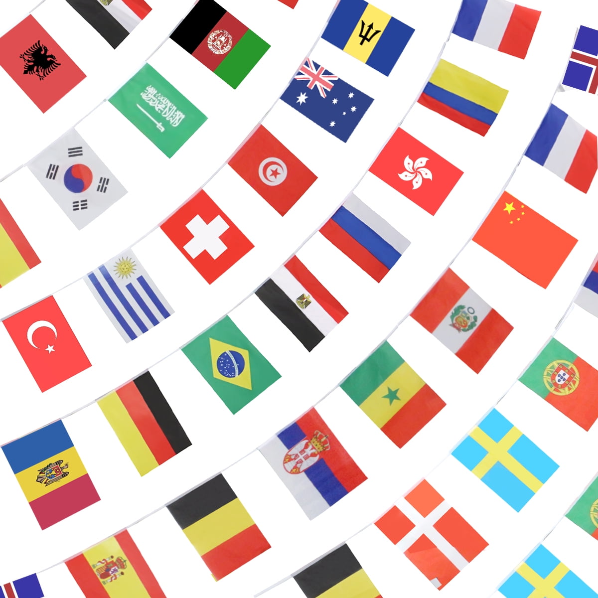 NEW32 Country Countries Flag Flags String for World Cup FIFA Russia 2018 Banner 