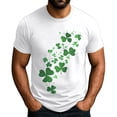 thumbnail image 2 of Men's St. Patrick's Day Shamrock Graphic T Shirt Short Sleeve Casual Clover Tee, 2 of 4