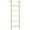 White Gold, variant on Homfa Wall Mounted Iron Bookcase, 5 Tiers Ladder Shelves with Gold Frame, White Finish