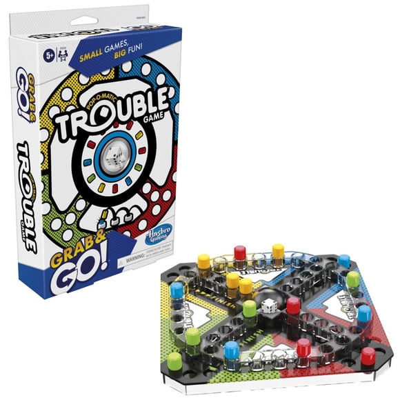 Juego de Mesa Hasbro B1003 Pop-O-Matic Trouble Portátil