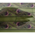thumbnail image 4 of oneOone Viscose Chiffon Fabric Stripe|Chevron & Floral Block Printed Fabric 1 Yard 42 Inch Wide, 4 of 4
