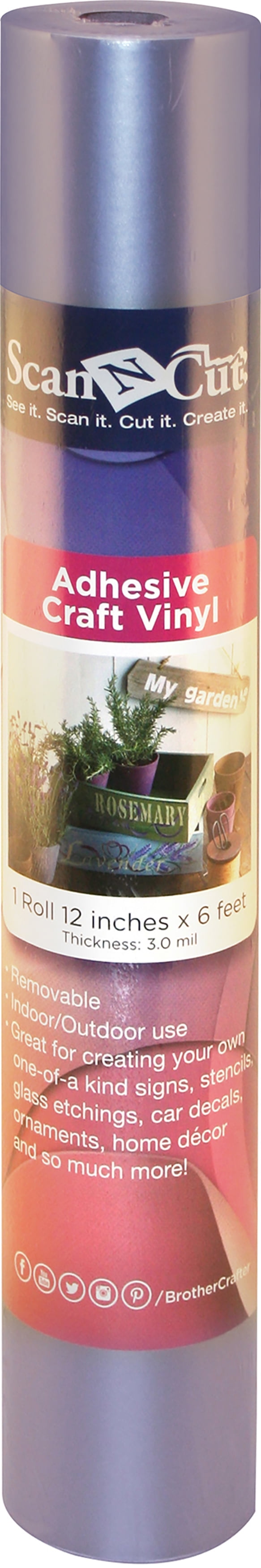 Brother 6-Feet Roll Plum Adhesive Craft Vinyl CAVINYLPM
