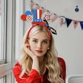 thumbnail image 1 of Independence Day Hair Bands Party Decorations Colour Stripe Headbands Flag Headbands, 1 of 6