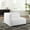 White, variant on Modway Conjure Modern Channel Tufted Fabric Left-Arm Chair in White