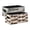 An Zebra-Like Pattern Vintage Brown Football Bows, variant on Felt Storage Bins 2-Pack Foldable Space-Saving Organizer For Home Office Leopard Dots Digital Texture Design