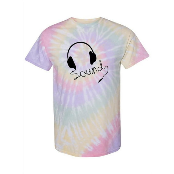 The Sound Headphones Tie-Dye Spiral Men -Smartprints Designs, Male XX-Large