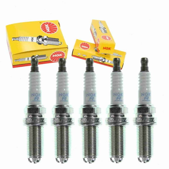 5 pc NGK Standard Spark Plugs compatible with Volvo V50 2.4L L5 2005-2010