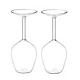 thumbnail image 2 of 14Fl Oz Upside Down Cocktail Glass Upside Down Martini Glass 2Pcs, 2 of 5