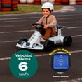 thumbnail image 2 of Go Kart Eléctrico Little monkey 12v F1 Niño Música Mp3 Usb Luz Blanco, 2 of 11