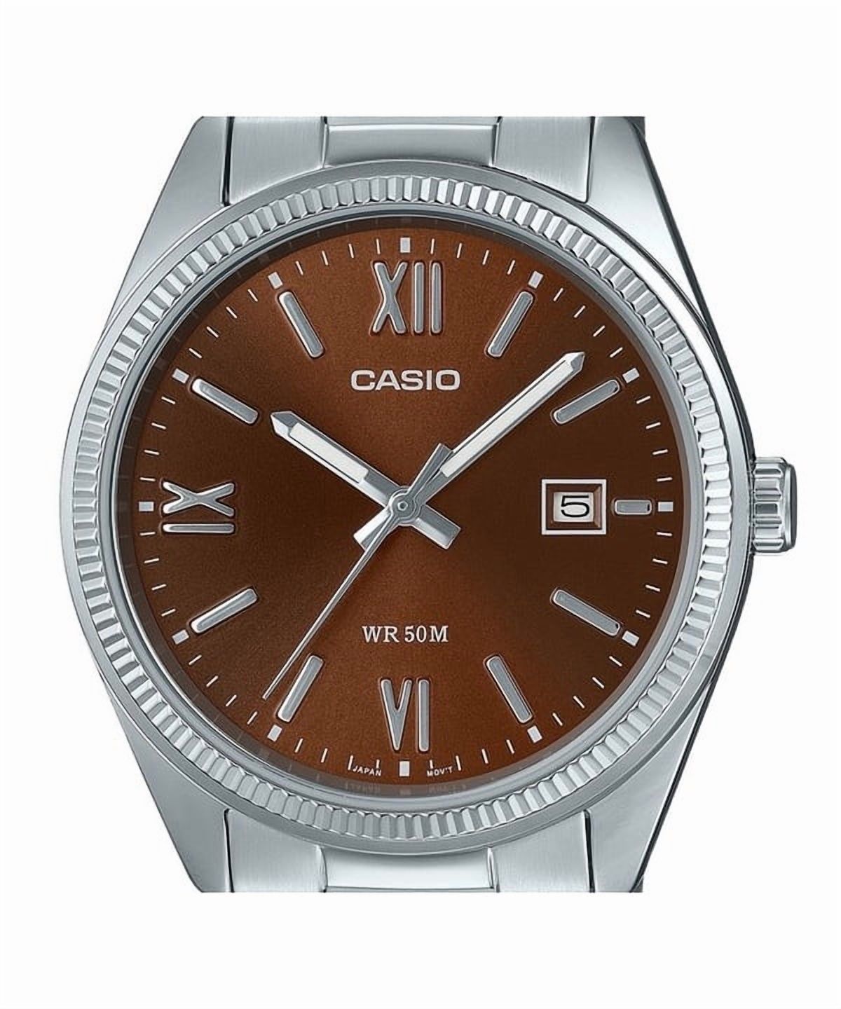 Casio Men’s Stainless Steel Analog Watch Brown Dial - MTP-1302DD-5AVDF