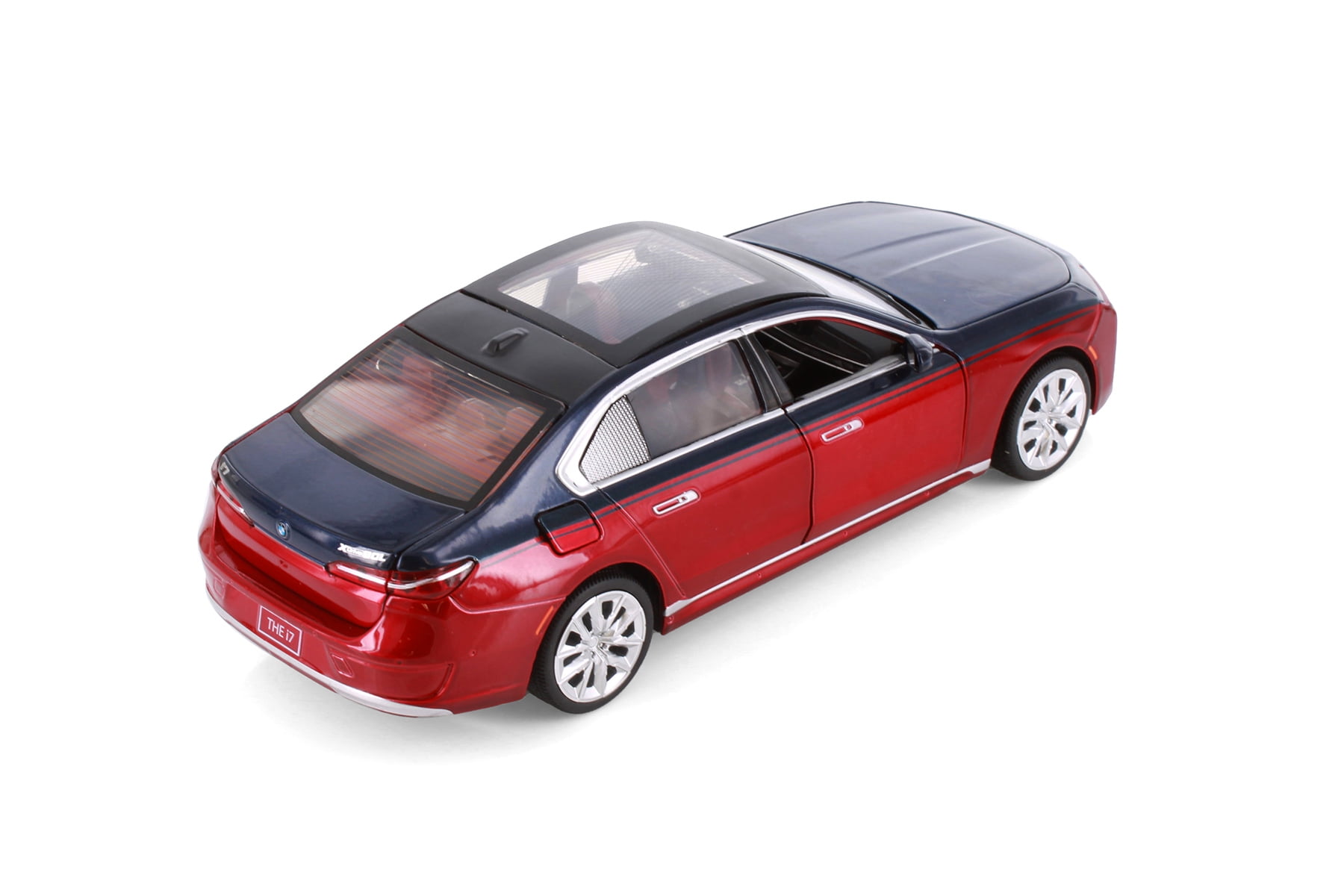 BMW i7 (G70) Limousine, Red/Blue - Showcasts 68288D - 1/24 Scale Diecast Model Car
