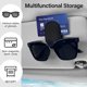 thumbnail image 3 of 2 bolsas de soporte de gafas de sol para visera de coche soporte de gafas de sol y clip de billete de coche - accesorios de visera de coche tirante ajustable adecuado para gafas de diferentes tam, 3 of 5