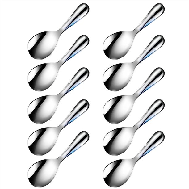 Cuchara de Arroz de Acero Inoxidable, Cuchara Gruesa Antiadherente para el Hogar, Cuchara de Arroz Antiadherente de Acero Inoxidable, Utensilios de Cocina