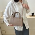 thumbnail image 2 of Bolso de mujer Bolso de mano con patrón de cocodrilo simple Bolso bandolera (Caqui) Likrtyny Para Estrenar, 2 of 3