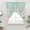 Teal Green, variant on Turquoise Easter Swag Valances for Windows, Kitchen Window Curtains Over Sink, Spring Easter Bunny Eggs Floral Wooden Window Treatment Curtains for Living Room/Bedroom Curtains 2 Panel Sets 36"x45"