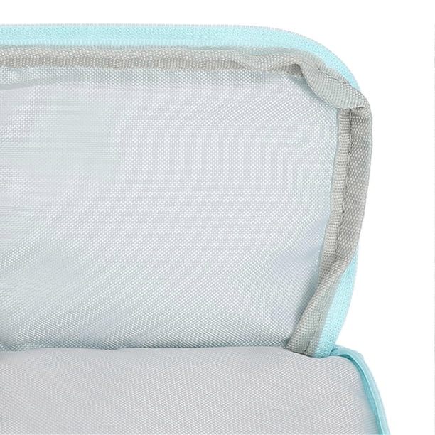 Pencil Case Multipurpose Large Capacity Pencil Bag Portable Canvas Pencil Pouch for School Office Library Blue
