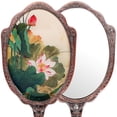 thumbnail image 3 of FELTECHELECTR Espejo de mano Espejo de maquillaje portátil Espejo de mano vintage Espejo de mano decorativo, 3 of 6