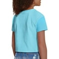 thumbnail image 5 of Uourmeti Cartoon Otter Kids Sports T-Shirt Summer Cute Short Crewneck Pullover Lightweight Short Sleeve Crop Top for Girls 5-14Y, 5 of 6