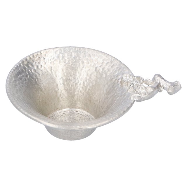 Infusor de té hecho a mano, colador de tetera, utensilios de cocina para té con mango en forma de flor de ciruelo