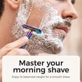 thumbnail image 5 of ZOMCHI Double Edge Safety Razor Kit for Men & Women, Reusable Metal Razor with Stand and 10 Blades, Eco-Friendly Plastic-Free Shaving – Rainbow, 5 of 9