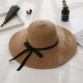 thumbnail image 5 of Cheers.US Sun Hats for Women Wide Brim Straw Hat Beach Hat Anti UV Foldable Packable Cap for Travel, 5 of 7
