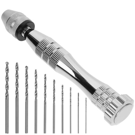 Hemoton 1 Set  Precision Hand Drill Practical Hand Drill Tool DIY Manual Punching Tool