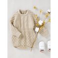 thumbnail image 4 of Bagilaanoe Newborn Baby Girl Knitted Rompers Long Sleeve Bodysuit 3M 6M 12M 18M Infant Fall One Piece Jumpsuit, 4 of 9