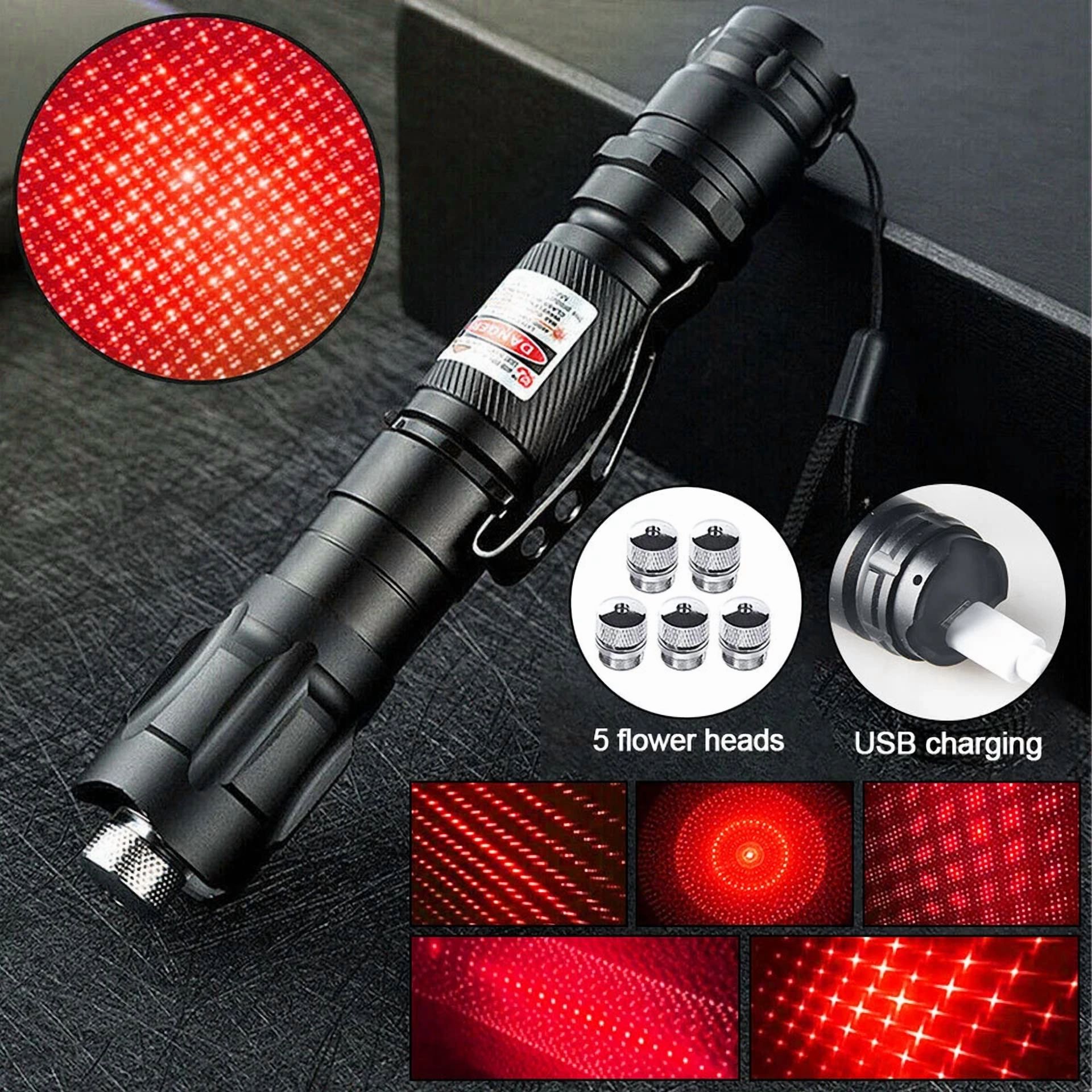 CRESTIN- 2Pcs 650Nm Red Laserpointer Pen Amazing Star Beam Astronomy Light Laser Usa