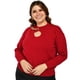 thumbnail image 4 of Suéter Juvenil Roman Fashion Tallas Extras 2031 Vino Unitalla, 4 of 7