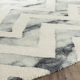 thumbnail image 3 of Safavieh Dip Dye Lara Distressed Wool Area Rug, Ivory/Gray, 7' x 7' Round, 3 of 7