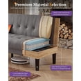 thumbnail image 4 of LAZZO 62" Loveseat Sofa, Linen Fabric Tufted Couch with USB Charging Ports and Cup Holders, Light Gray, 4 of 7