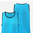 thumbnail image 4 of LEKWK Kids Soccer Jersey Sleeveless Crewneck Casual Team Pinnies Lightweight Breathable Loose Scrimmage Vests Youth Outdoor Training Sports Practice Jerseys, 4 of 5