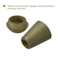 thumbnail image 4 of Unique Bargains 20Pack Plastic Cord Lock Bell End Stopper Cord End Lock Rope Fastener, Dark Green, 4 of 5