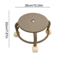 thumbnail image 3 of YYV Swivel-Wheel Low Stool with Casters Mobile Plastic Shoe Bench Rolling Stool for Home Living Room Entryway Garage Smooth Rotating Seat Practical Compact Design, 3 of 6