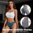 thumbnail image 4 of Thongs for Women - Turtles and Waves No Show Seamless Womens Thongs Underwear, Soft Stretch G String Thongs for Women,Cuteness Ladies Thong Bikini Panties Briefs, 4 of 5