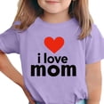 thumbnail image 1 of Zpanxa T-Shirts d'Été pour Filles Imprimé de la Fête de l'Indépendance Col Rond Manches Courtes Haut Polyester Spandex 14-15 Ans, 1 of 6