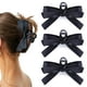 thumbnail image 1 of Pinza para el pelo con lazo negro para mujeres y niñas, 3 piezas antideslizantes con lazos grandes, pasador para cabello grueso y fino, accesorios grandes para el cabello, regalos de Navidad, cumplea, 1 of 5