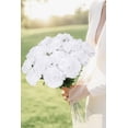 thumbnail image 7 of 16PCS White Carnations Artificial Flowers 14.8'' Fake Carnation Silk Flowers with Stem Faux Carnations Flowers for Home Table Centerpiece Wedding Decorations Floral Arrangements (Pure White), 7 of 7