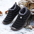 thumbnail image 6 of Tawop Rain Boots For Boys,Couples Comfortable Casual Shoes Men Winter Water-Resistant Flat Fur Lined Boots Black Knee High Boots Snow Boots For Women, 6 of 9
